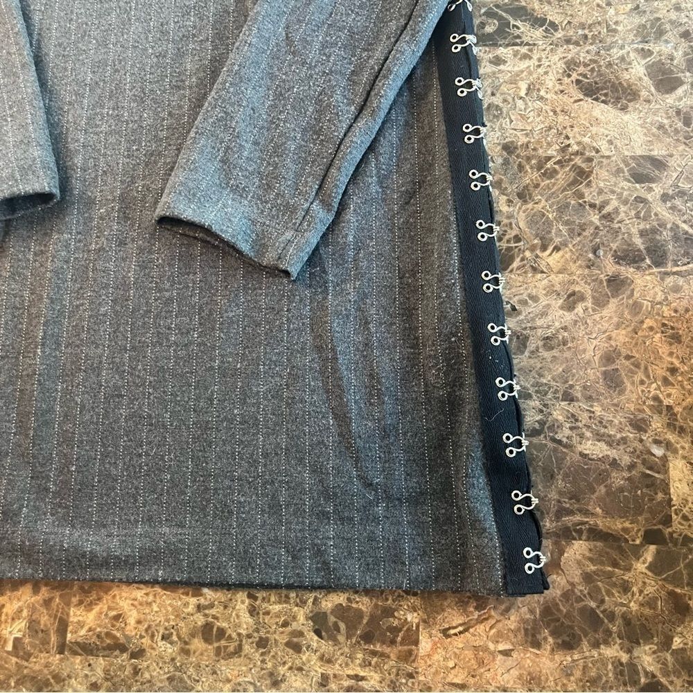 Womens Zara Long Length Gray Sweater Open Sides - Picture 10 of 11